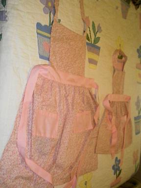 Pink Mother & Daughter Apron