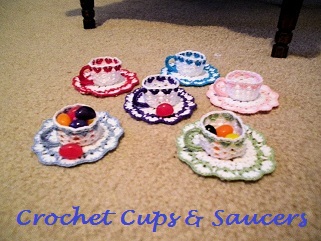 Crochet Cups & Saucers