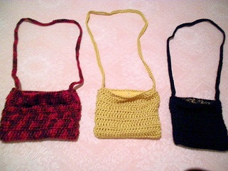 Crocheted Mini Purses - Match Scarf's & Shawl's