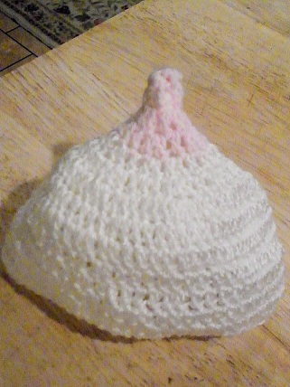 Crocheted Baby Nursing Caps
